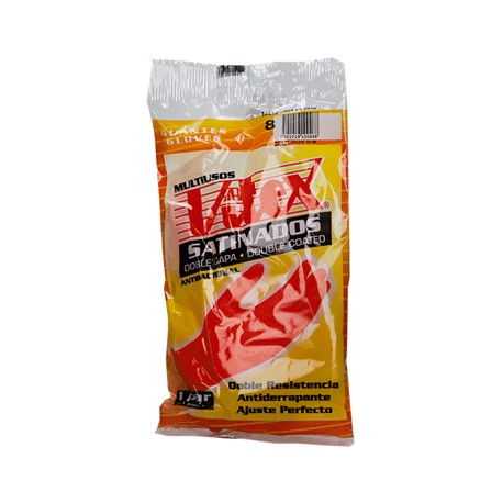Guante Rojo No. 8 Par Vitex