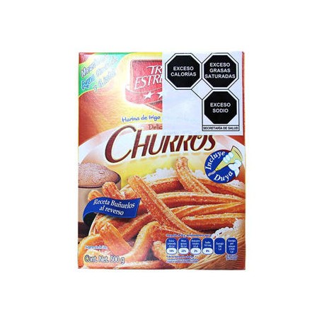 Harina para churros Paq 500 Gr 3 Estrellas