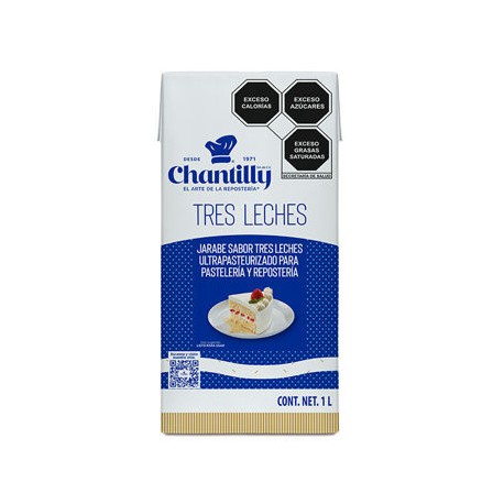 Jarabe sabor tres leches Chantilly Tetra 1 L