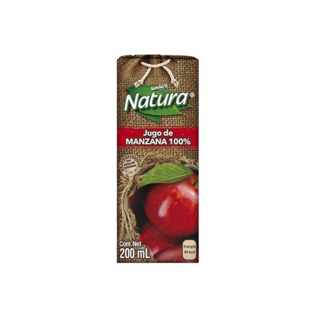 Jugo 100% Manzana Natura Minibrick 40 de 200 mL