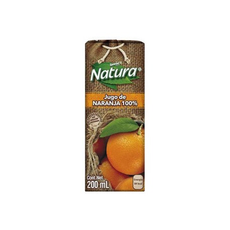 Jugo 100% Naranja Natura Minibrick 40 de 200 mL