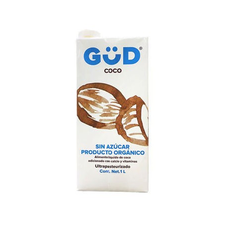 Leche de Coco GUD 12 pz de 1 Lt (sin azucar)Producto Organico