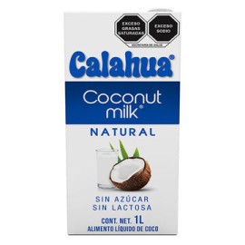 Leche de Coco Sin Azucar Calahua tetra 6 de 1 L