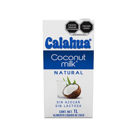 Leche de Coco Sin Azucar Calahua tetra 6 de 1 L
