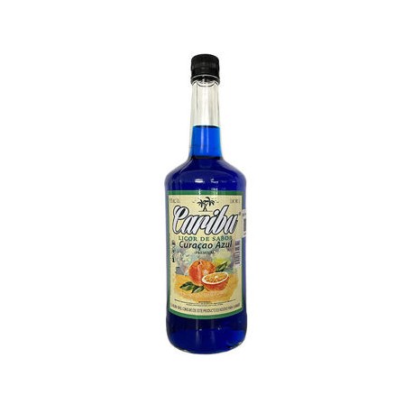 Licor Curazao Azul Caribu Botella 1 L