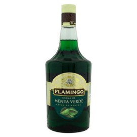 Licor de Crema Menta Verde Botella 1 Lt. Flamingo