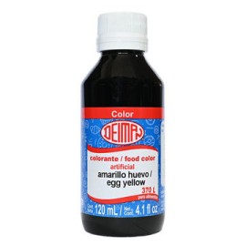 Color amarillo huevo 370 liquido Deiman Frasco de 120 mL
