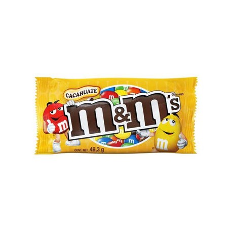 Luneta con cacahuate M&Ms 6 pz/43.8g Amarillo (IEPS inc.)