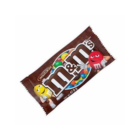 Luneta de Chocolate M&Ms 6 pz/44.3g Cafe (IEPS inc.)