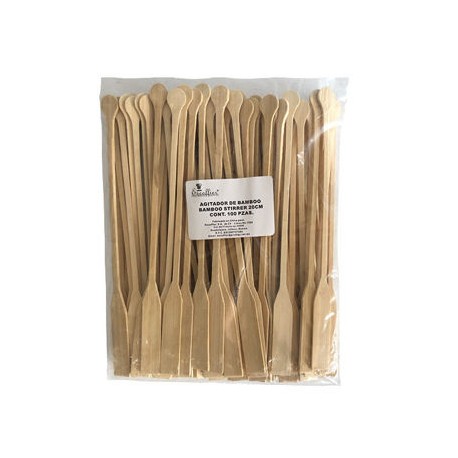 Agitador de Bamboo 20cm Escoffier 100 piezas