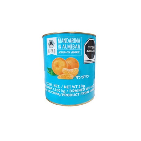 Mandarina en Gajos UTEKI Lata 3 Kg