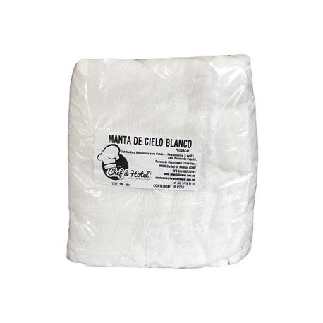 Manta de Cielo Blanca  10 Pzs/70x38cm