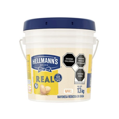 Mayonesa Real Hellmanns cubeta de 13 Kg