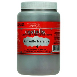 Color amarillo naranja carne pastor Castells Bote de 250 g