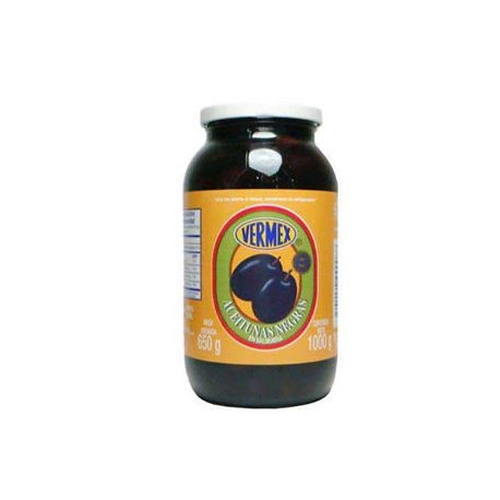Aceituna Negra con hueso Loreto 935 g Fco