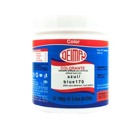 Color azul 170 polvo Deiman Bote de 100 g