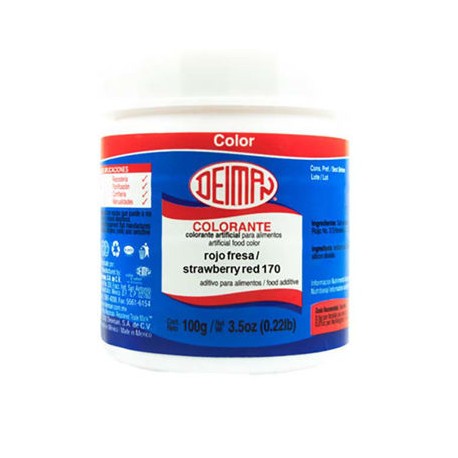 Color rojo fresa 170 polvo Deiman Bote de 100 g