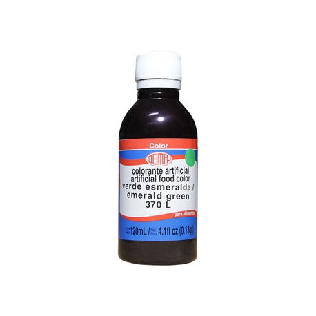 Color verde esmeralda liquido Deiman Frasco de 120 mL