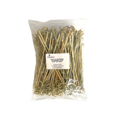 Palillo Botanero c/nudo BambooEscoffier 200pz 15 cm