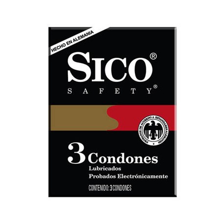 Condones Sico Safety Paquete de 3 piezas