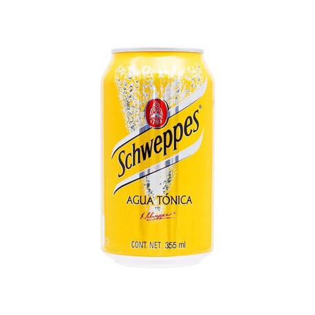 Agua Tonica Schweppes 24 latas de 355 mL