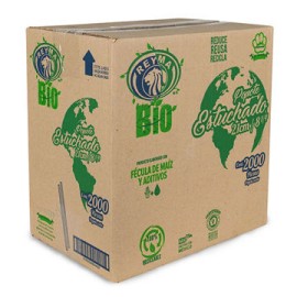 Popote Biodegradable Reyma Estuchado 21 cm 4/500 pz
