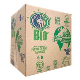 Popote Biodegradable Reyma Estuchado Rigido 26 cm 2000 pzas