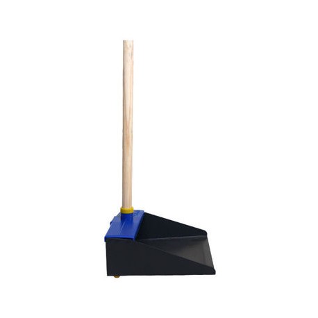 Recogedor Metalico con franja azul Palma de Oro para Areas de Produccion