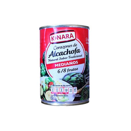 Corazones de Alcachofa KI-NARA Lata 400 mL 6/8 frutos