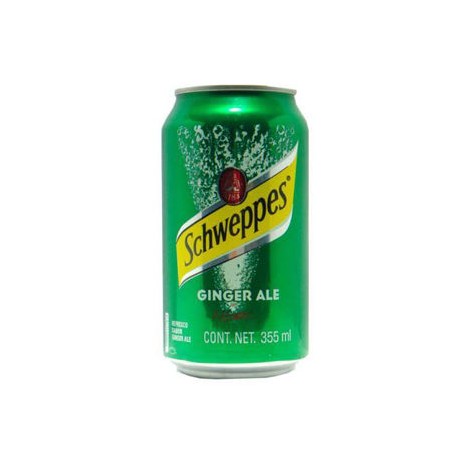 Refresco Ginger Ale Schweppes 12 Lata de 355 mL