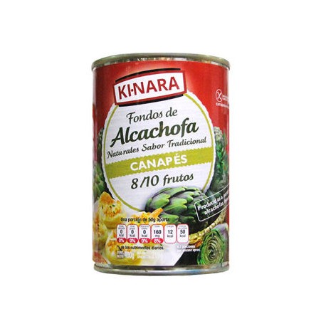 Corazones de Alcachofa KI-NARA Lata de 425 mL 8/10 frutos