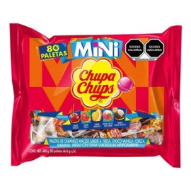 REMATE Dulce Mini Chups bolsa de 80 paletas de 6 grs (IEPS INC)