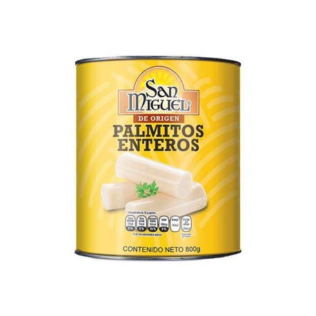 Corazones de Palmito San Miguel 800g enteros Lata