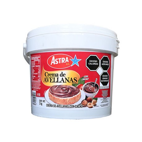 Crema de Avellana Astra Cubeta de 3 Kg (IEPS INC)