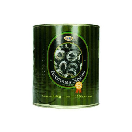 Aceituna Negra REBANADA Carbonel Lata 3 Kg