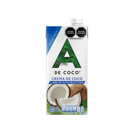 Crema de coco A de Coco 12 de 1 Lt Tetrapack