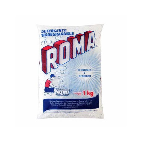 Detergente en polvo Roma 10 bolsas de 1 Kg