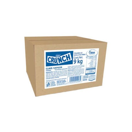 Chocolate en trozo Crunch Caja de 9 Kg (IEPS inc.)