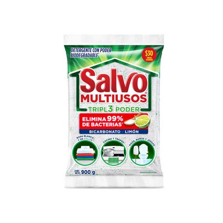 Detergente en polvo Salvo Multiusos 10/900 g