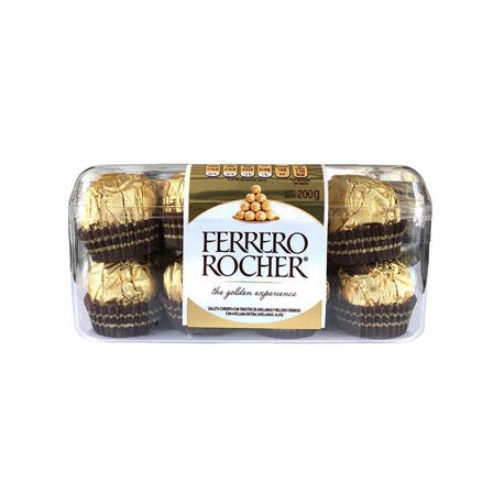 Chocolate Ferrero Rocher Estuche de 16 pz (IEPS inc.)