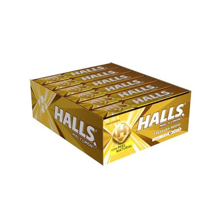 Dulce Halls limon miel 12 de 9 cuadretas (IEPS inc.)