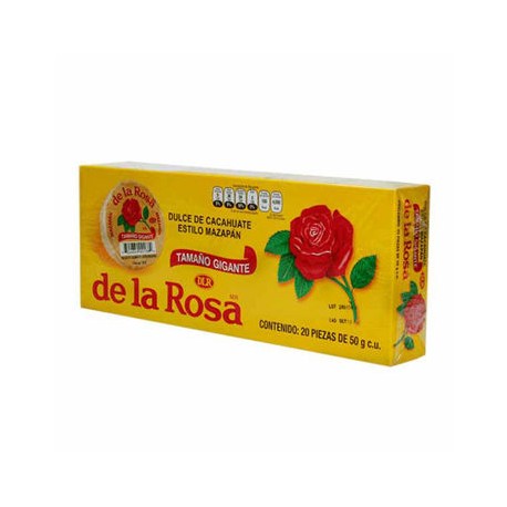 Dulce Mazapan Gigante con 20 pz de 50g De La Rosa  (IEPS INC)