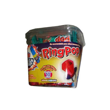 Dulce Topps 12 Pz. Ring Pop (IEPS INC)