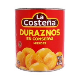 Durazno en mitades  La Costeña 3 Kg lata