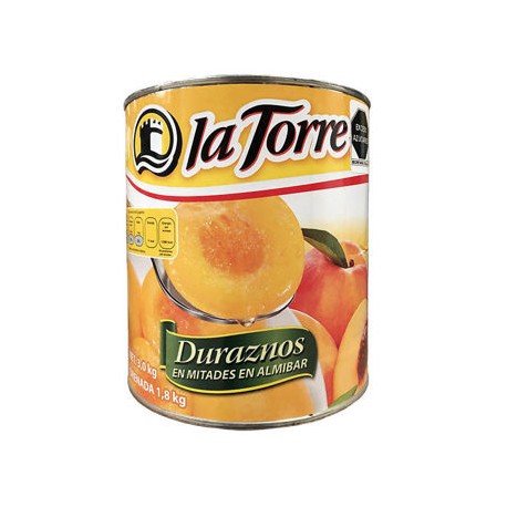 Durazno en mitades La Torre 2.8 Kg lata