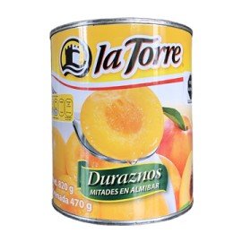 Durazno en mitades La Torre Lata de 800 g