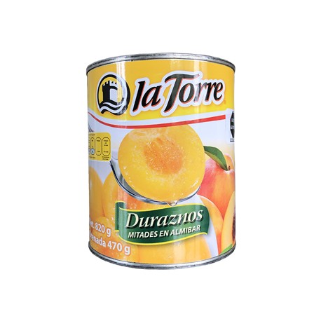 Durazno en mitades La Torre Lata de 800 g