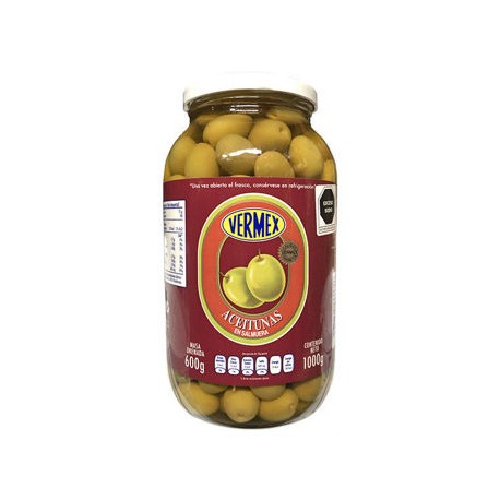 Aceituna Verde con Hueso VERMEX 935 g Fco.