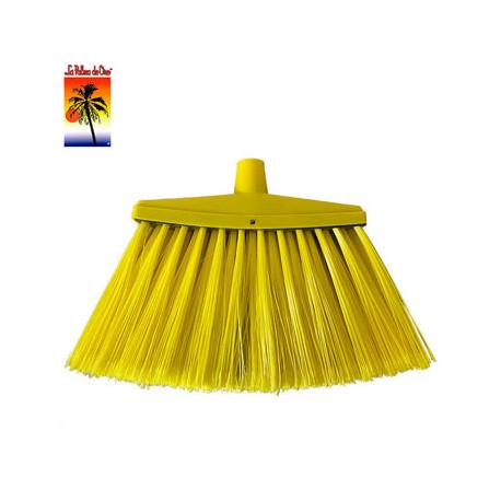 Escoba Abanico Delta color amarillo Palma de Oro Sin baston