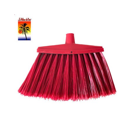 Escoba Abanico Delta color rojo para baños Palma de Oro Sin baston
